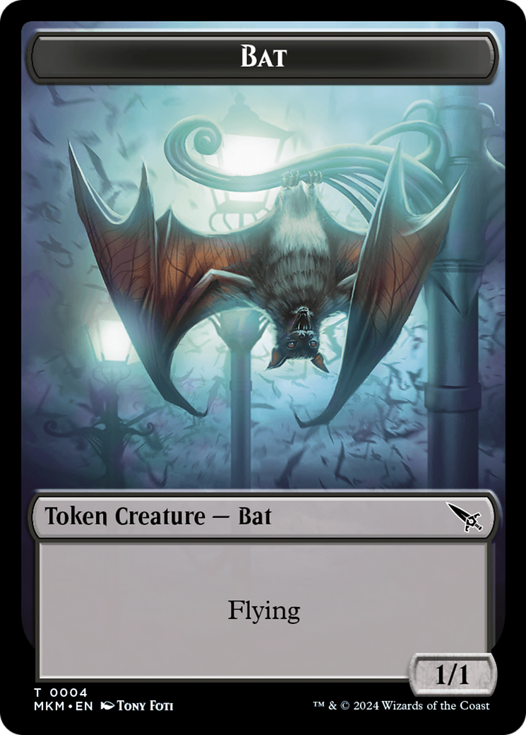 Bat Token [Murders at Karlov Manor Tokens] | Gate City Games LLC