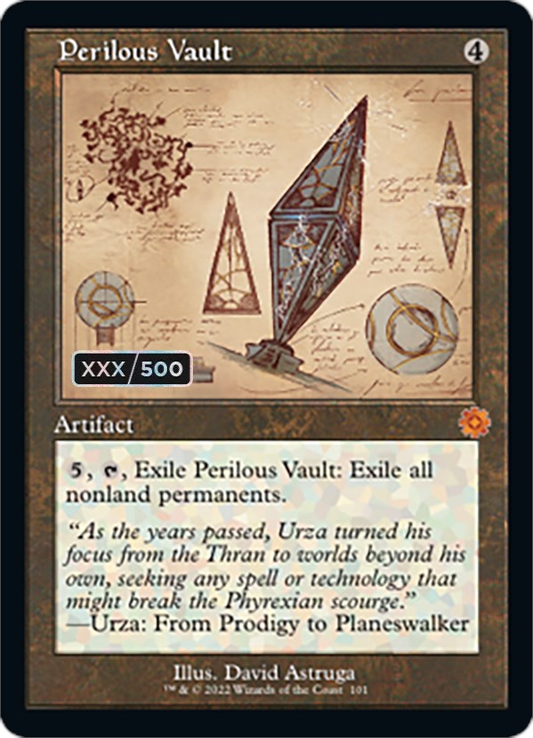 Perilous Vault (Retro Schematic) (Serialized) [The Brothers' War Retro Artifacts] | Gate City Games LLC