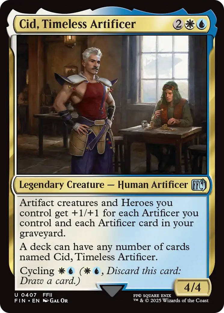 Cid, Timeless Artificer (0407) [FINAL FANTASY] | Gate City Games LLC