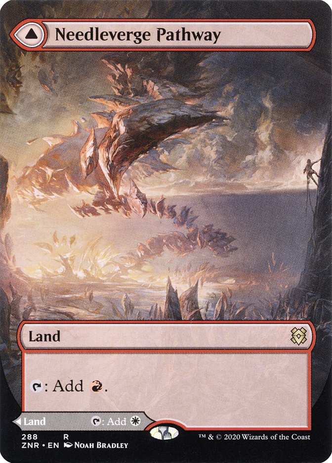 Needleverge Pathway // Pillarverge Pathway (Borderless Alternate Art) [Zendikar Rising] | Gate City Games LLC