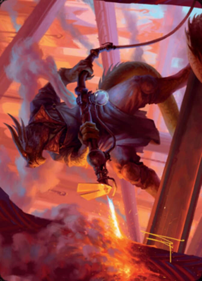 Plasma Jockey Art Card (Gold-Stamped Signature) [Streets of New Capenna Art Series] | Gate City Games LLC