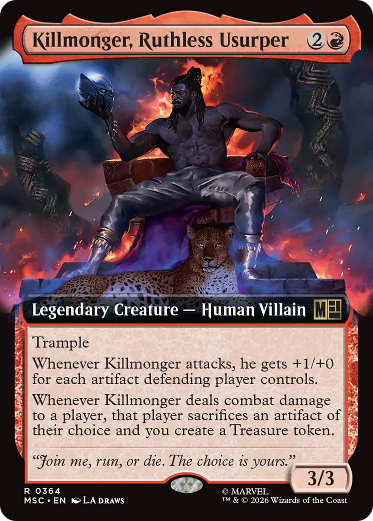 Killmonger, Ruthless Usurper (Extended Art) [Marvel Super Heroes Commander] | Gate City Games LLC