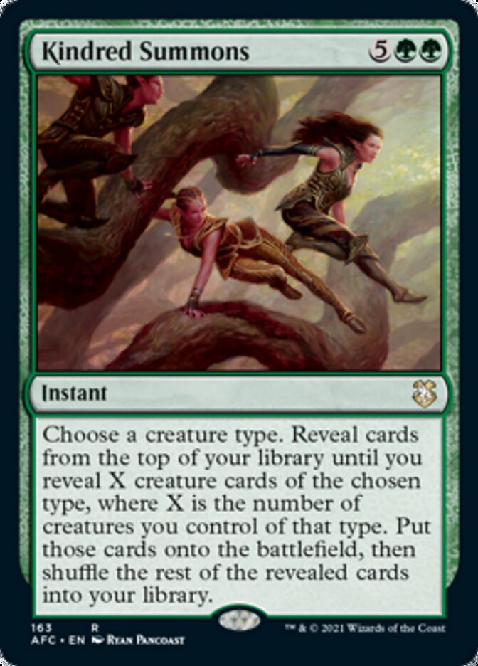 Kindred Summons [Dungeons & Dragons: Adventures in the Forgotten Realms Commander] | Gate City Games LLC