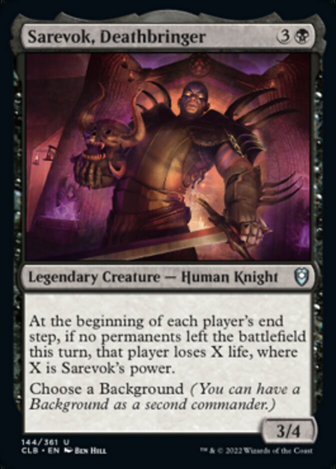 Sarevok, Deathbringer [Commander Legends: Battle for Baldur's Gate] | Gate City Games LLC