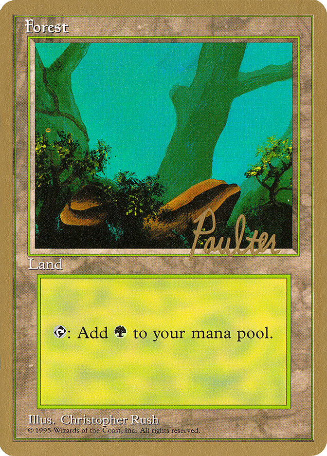 Forest (pp378) (Preston Poulter) [Pro Tour Collector Set] | Gate City Games LLC