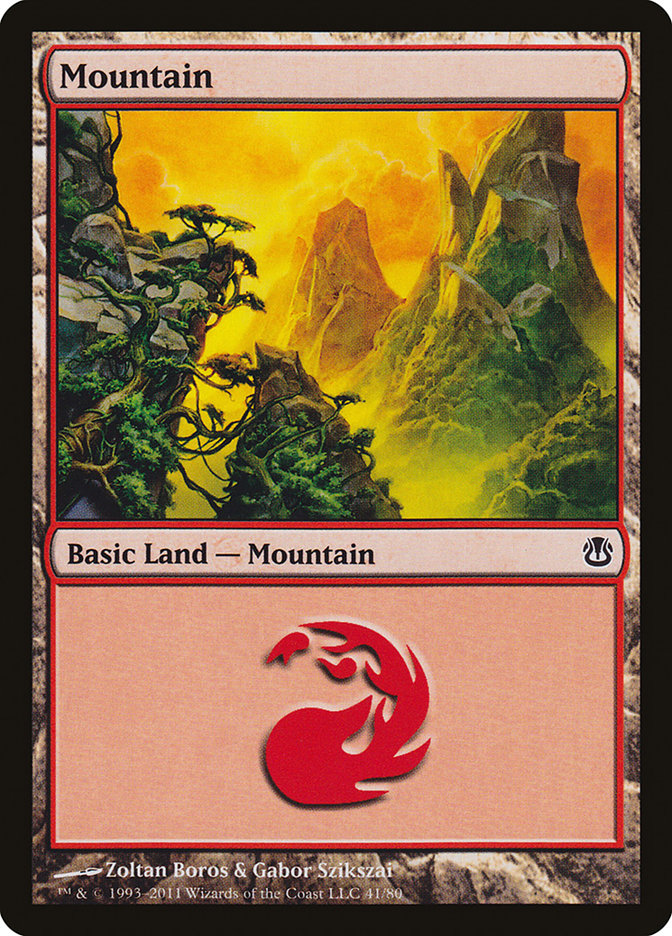 Mountain (41) [Duel Decks: Ajani vs. Nicol Bolas] | Gate City Games LLC