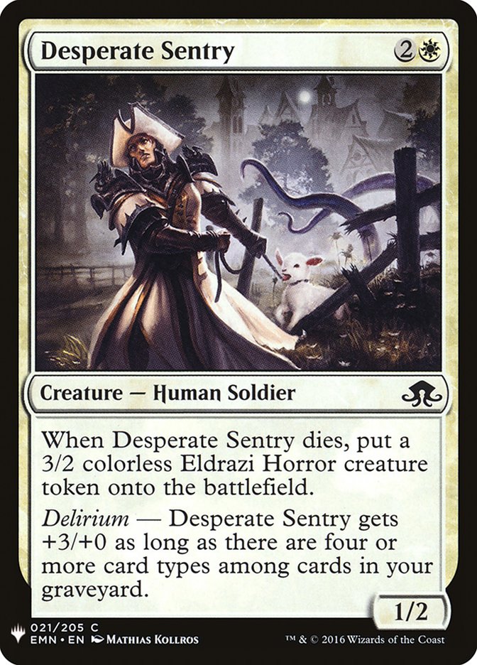 Desperate Sentry [Mystery Booster] | Gate City Games LLC