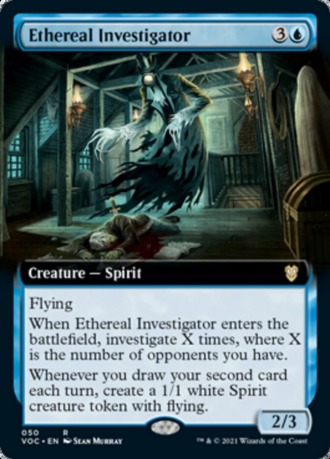 Ethereal Investigator (Extended Art) [Innistrad: Crimson Vow Commander] | Gate City Games LLC