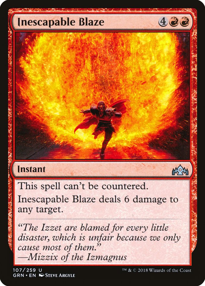 Inescapable Blaze [Guilds of Ravnica] | Gate City Games LLC