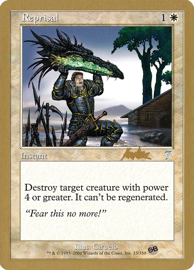 Reprisal (Brian Kibler) (SB) [World Championship Decks 2002] | Gate City Games LLC