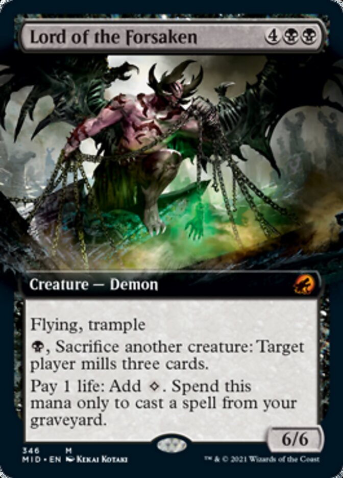 Lord of the Forsaken (Extended Art) [Innistrad: Midnight Hunt] | Gate City Games LLC