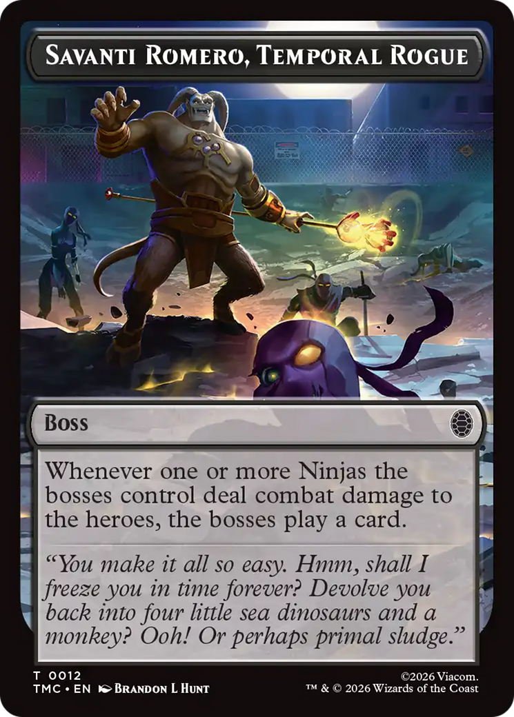 Savanti Romero, Temporal Rogue [Teenage Mutant Ninja Turtles Commander Tokens] | Gate City Games LLC