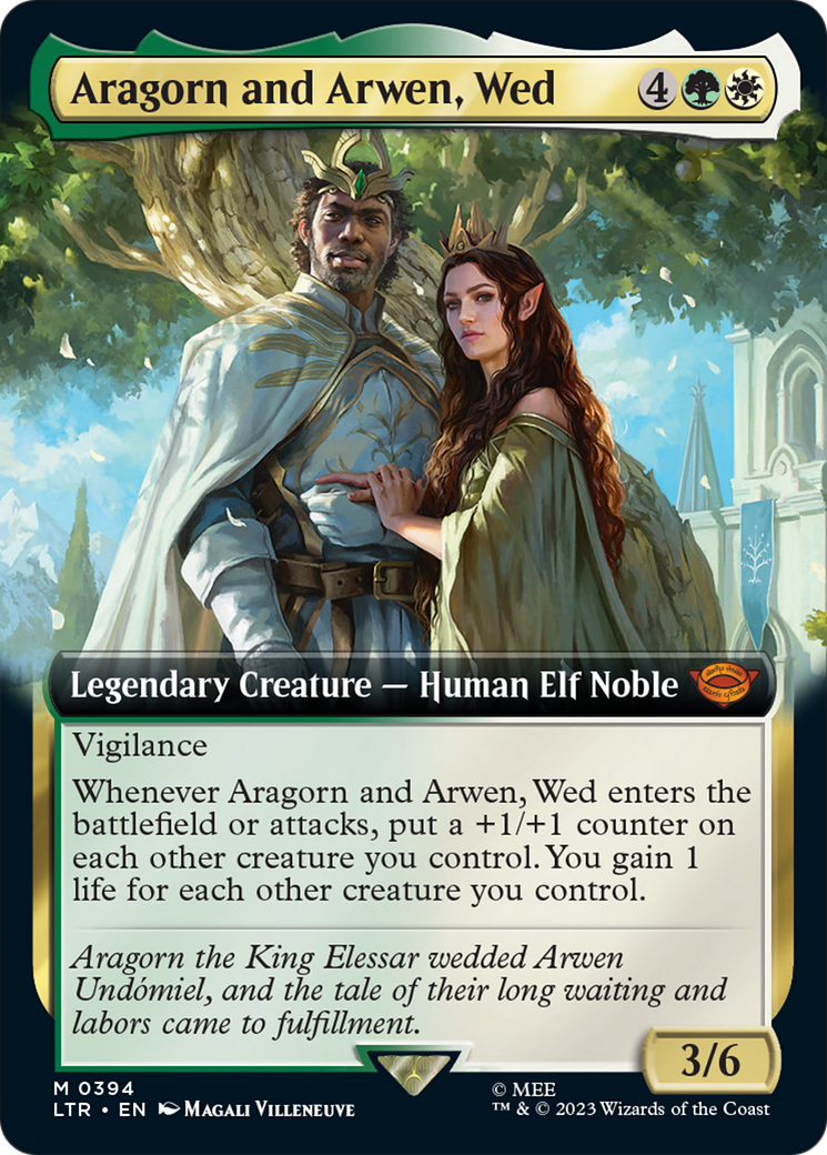 Aragorn and Arwen, Wed (Extended Art) [The Lord of the Rings: Tales of Middle-Earth] | Gate City Games LLC