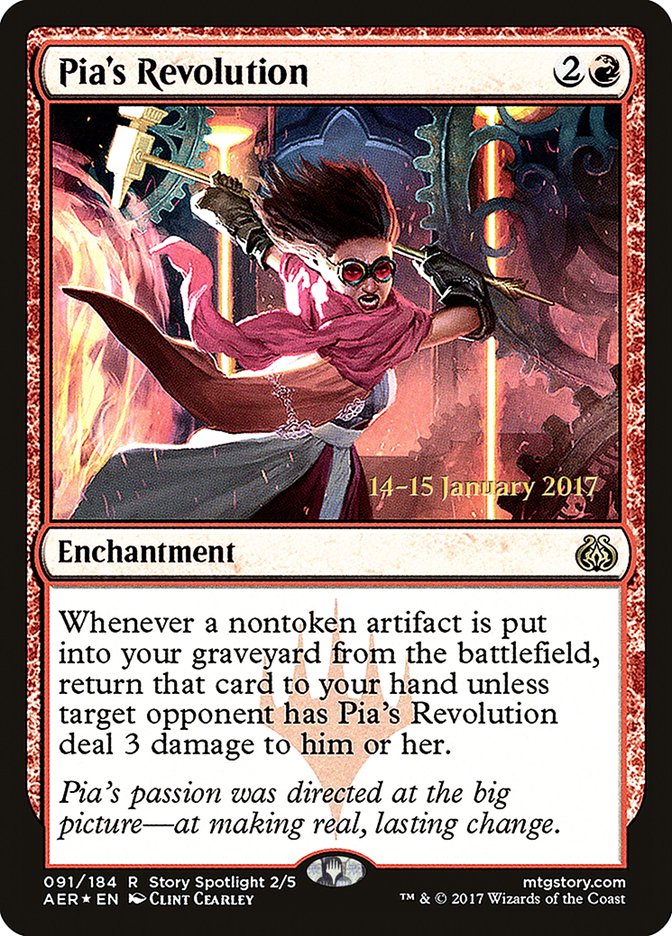 Pia's Revolution [Aether Revolt Prerelease Promos] | Gate City Games LLC