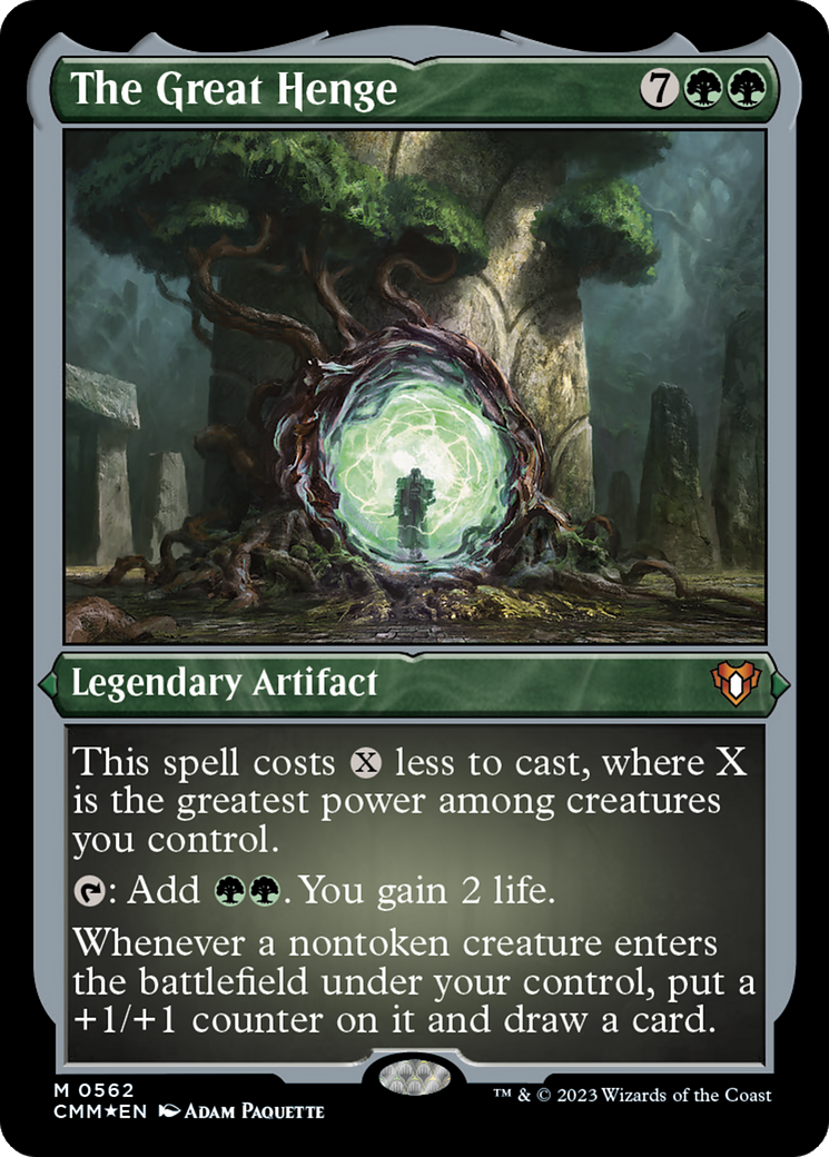 The Great Henge (Foil Etched) [Commander Masters] | Gate City Games LLC