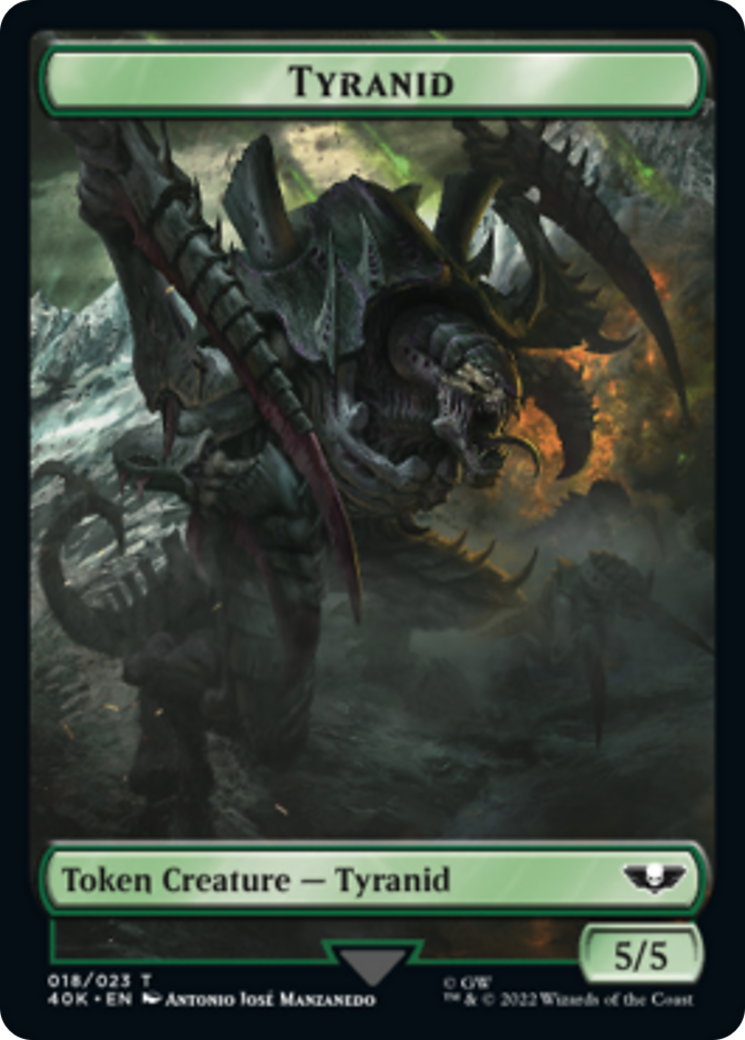 Tyranid (17) // Tyranid (18) Double-Sided Token [Warhammer 40,000 Tokens] | Gate City Games LLC