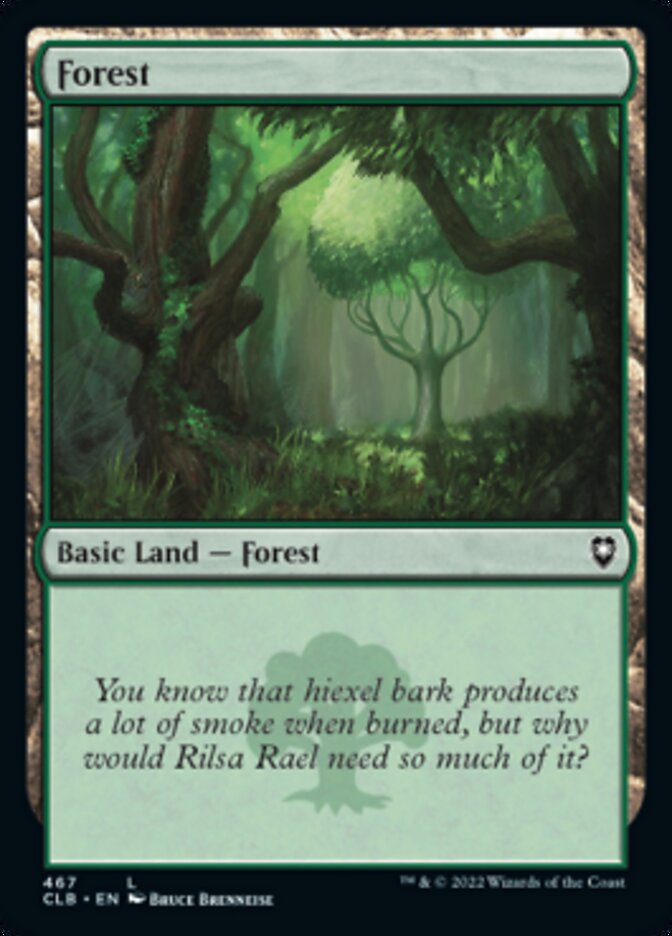 Forest (467) [Commander Legends: Battle for Baldur's Gate] | Gate City Games LLC