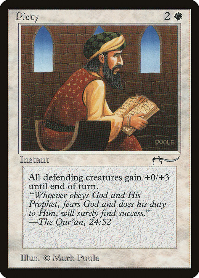 Piety (Light Mana Cost) [Arabian Nights] | Gate City Games LLC