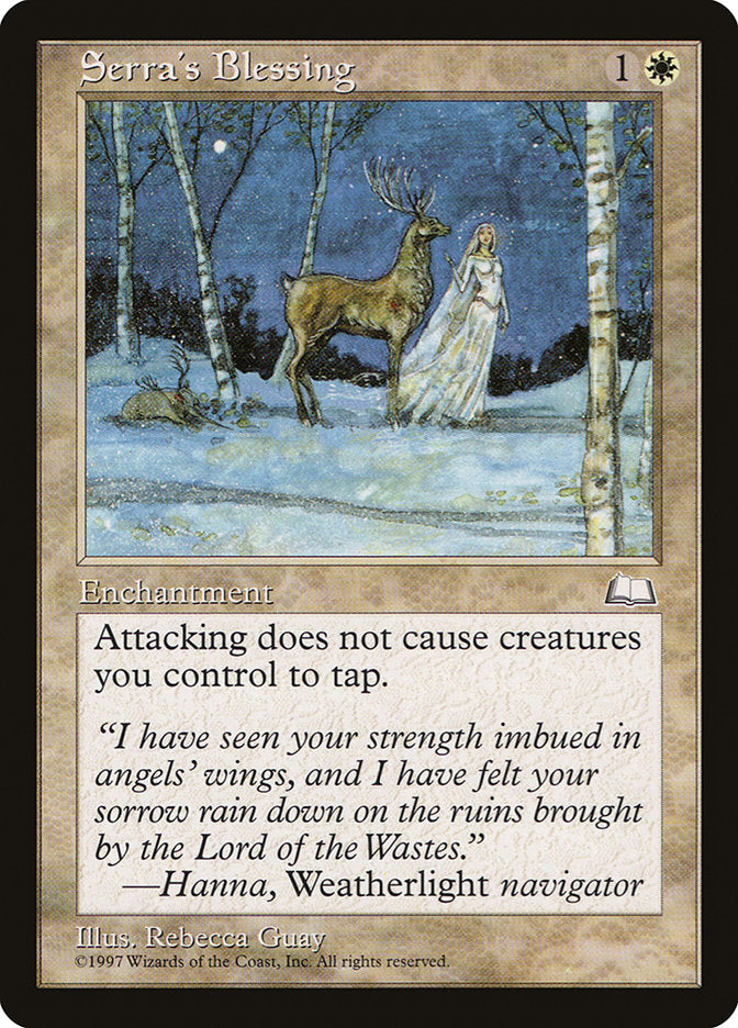 Serra's Blessing [Weatherlight] | Gate City Games LLC