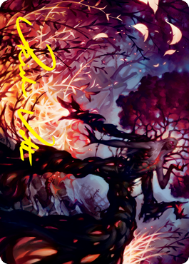 Splendid Reclamation Art Card (Gold-Stamped Signature) [Innistrad: Crimson Vow Art Series] | Gate City Games LLC