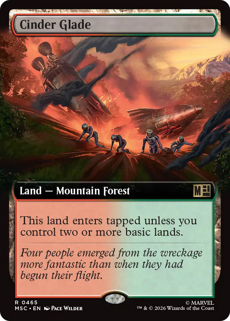 Cinder Glade (Extended Art) [Marvel Super Heroes Commander] | Gate City Games LLC