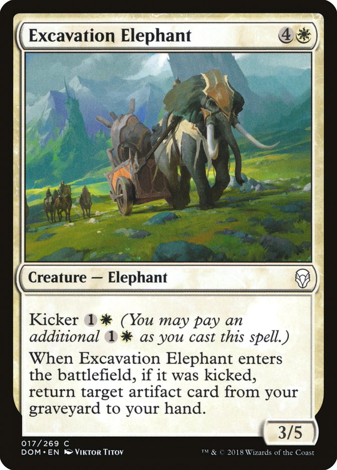 Excavation Elephant [Dominaria] | Gate City Games LLC