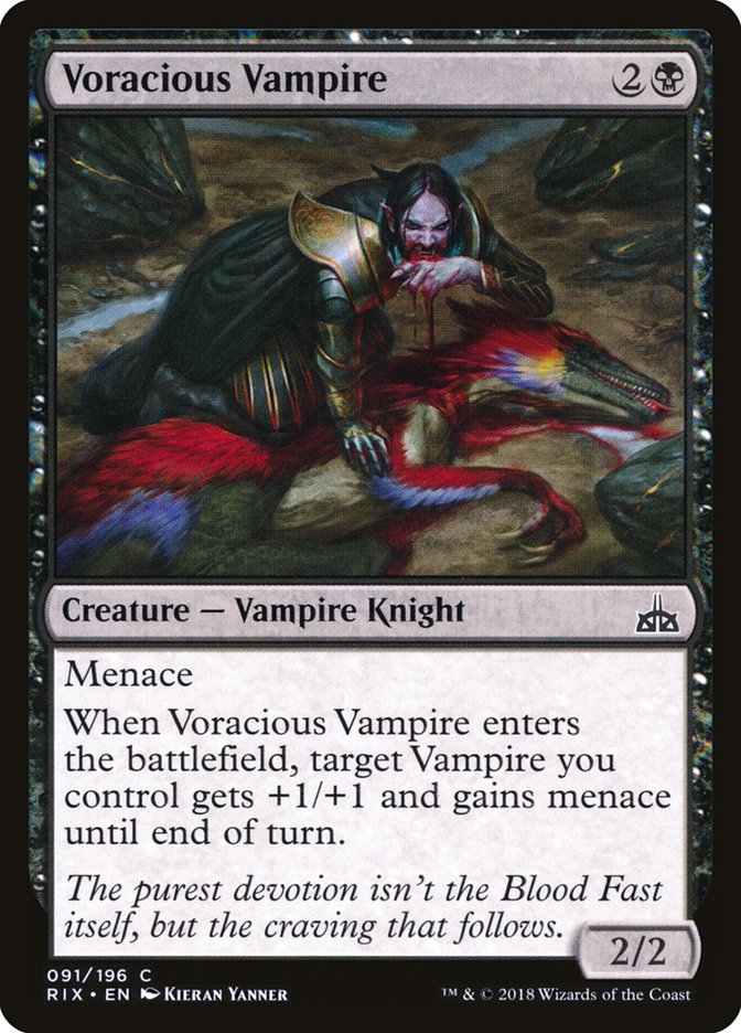 Voracious Vampire [Rivals of Ixalan] | Gate City Games LLC