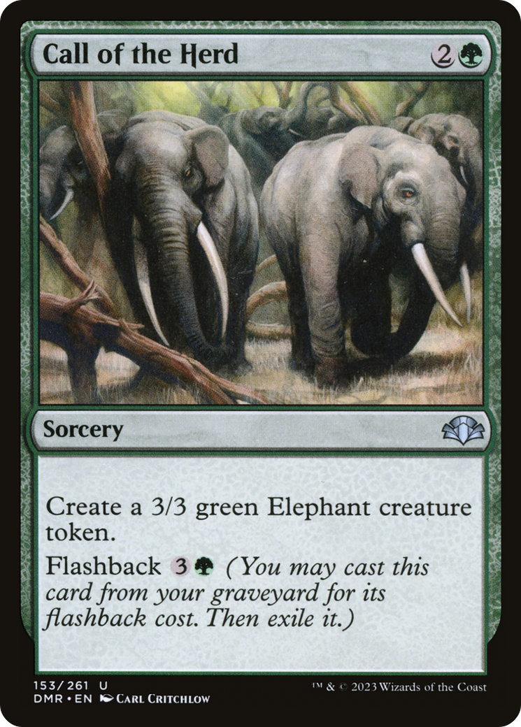 Call of the Herd [Dominaria Remastered] | Gate City Games LLC