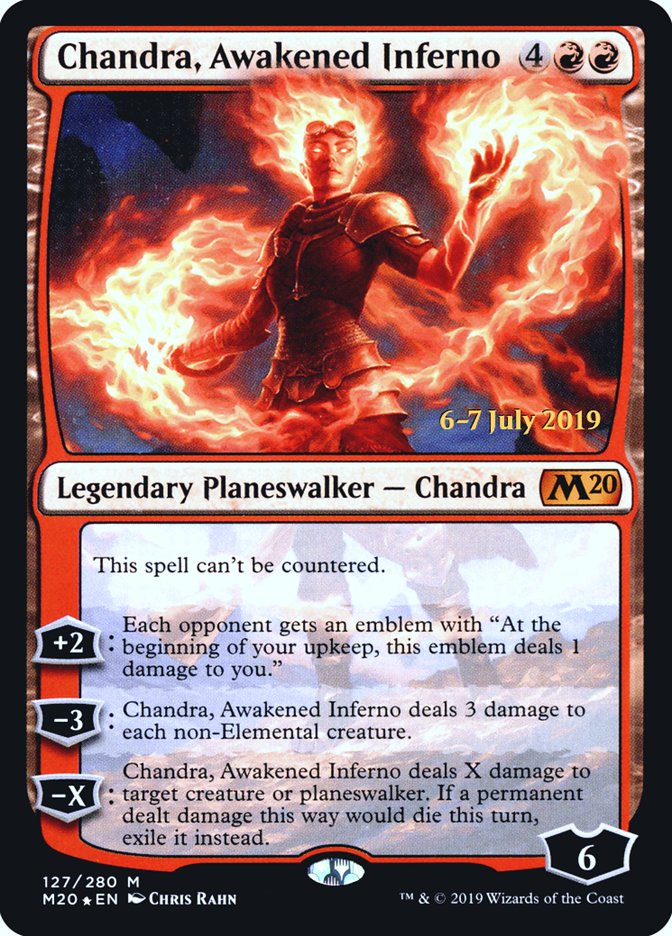 Chandra, Awakened Inferno [Core Set 2020 Prerelease Promos] | Gate City Games LLC