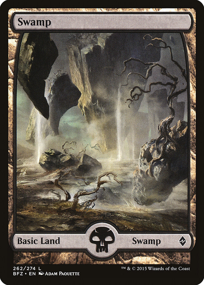 Swamp (262) (Full Art) [Battle for Zendikar] | Gate City Games LLC