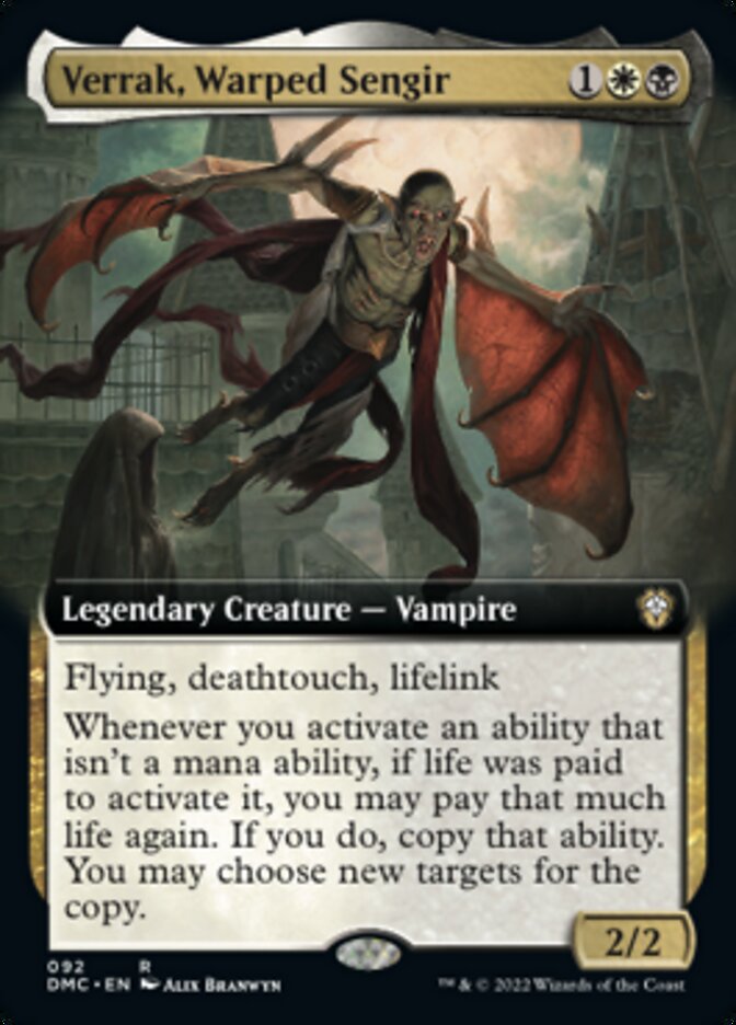 Verrak, Warped Sengir (Extended Art) [Dominaria United Commander] | Gate City Games LLC