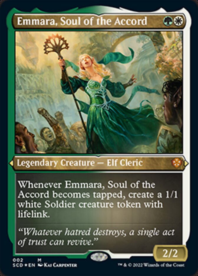 Emmara, Soul of the Accord (Foil Etched) [Starter Commander Decks] | Gate City Games LLC