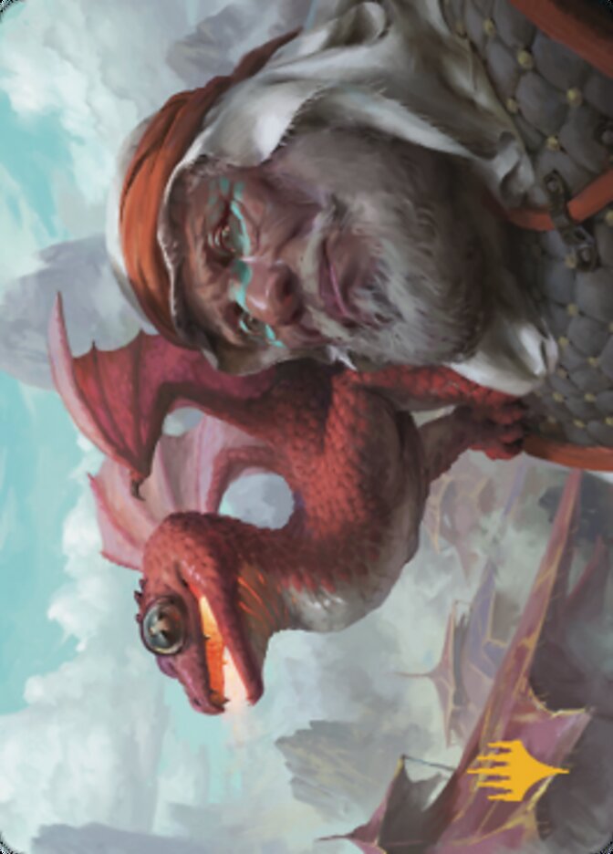 Dragon Whelp Art Card (Gold-Stamped Signature) [Dominaria United Art Series] | Gate City Games LLC
