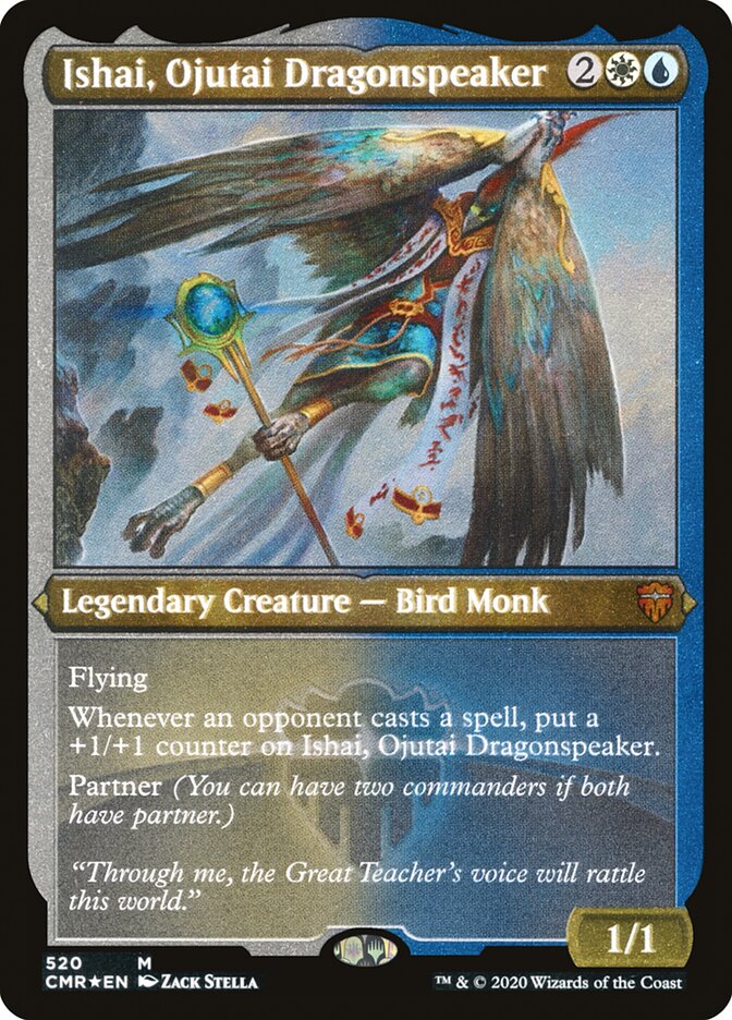 Ishai, Ojutai Dragonspeaker (Etched) [Commander Legends] | Gate City Games LLC