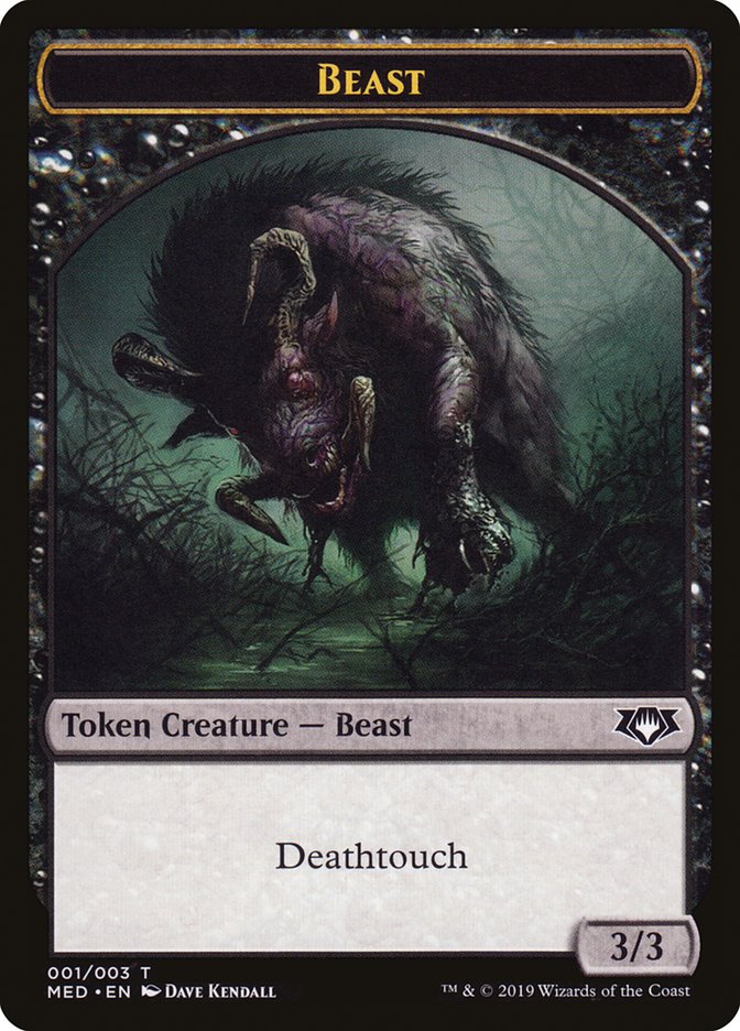 Beast Token [Mythic Edition Tokens] | Gate City Games LLC