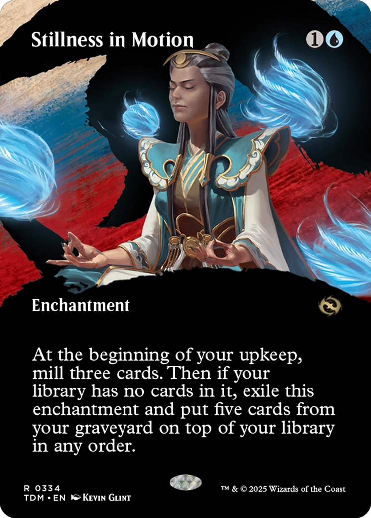 Stillness in Motion (Borderless) [Tarkir: Dragonstorm] | Gate City Games LLC