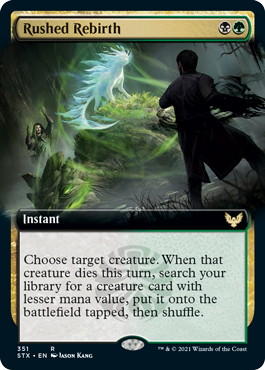 Rushed Rebirth (Extended Art) [Strixhaven: School of Mages] | Gate City Games LLC