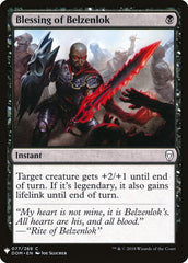 Blessing of Belzenlok [Mystery Booster] | Gate City Games LLC