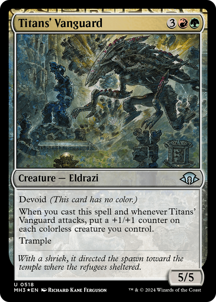 Titans' Vanguard (Ripple Foil) [Modern Horizons 3] | Gate City Games LLC