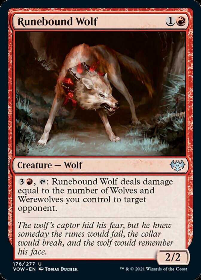 Runebound Wolf [Innistrad: Crimson Vow] | Gate City Games LLC