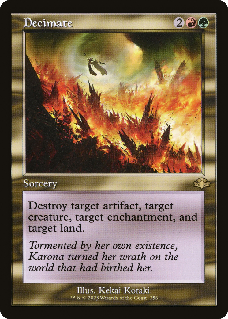 Decimate (Retro) [Dominaria Remastered] | Gate City Games LLC