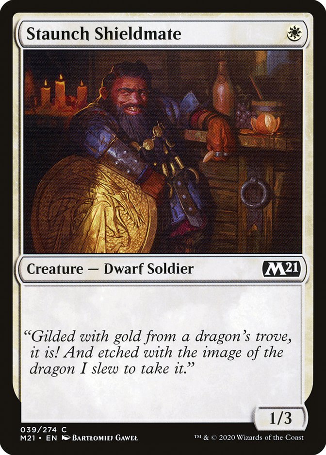 Staunch Shieldmate [Core Set 2021] | Gate City Games LLC