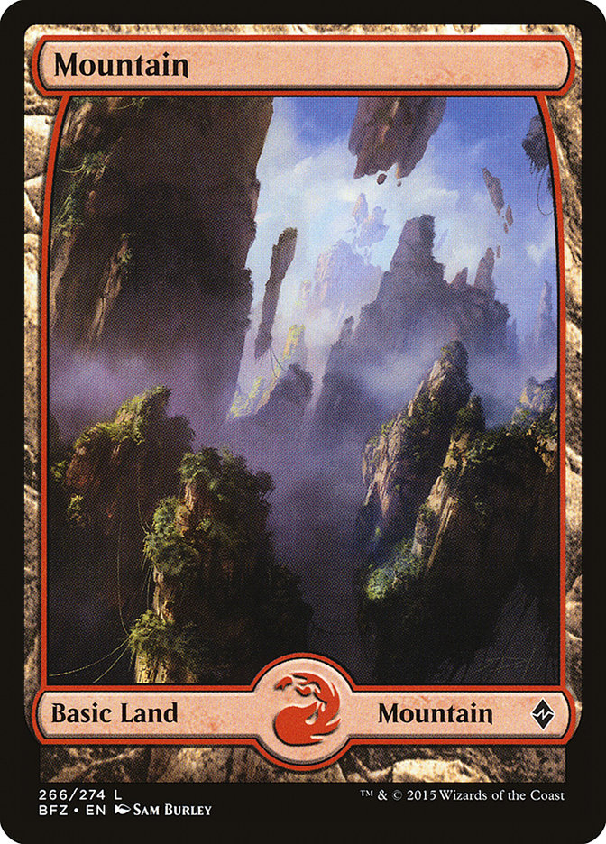 Mountain (266) (Full Art) [Battle for Zendikar] | Gate City Games LLC