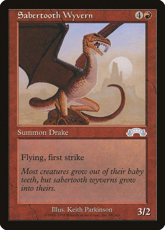 Sabertooth Wyvern [Exodus] | Gate City Games LLC