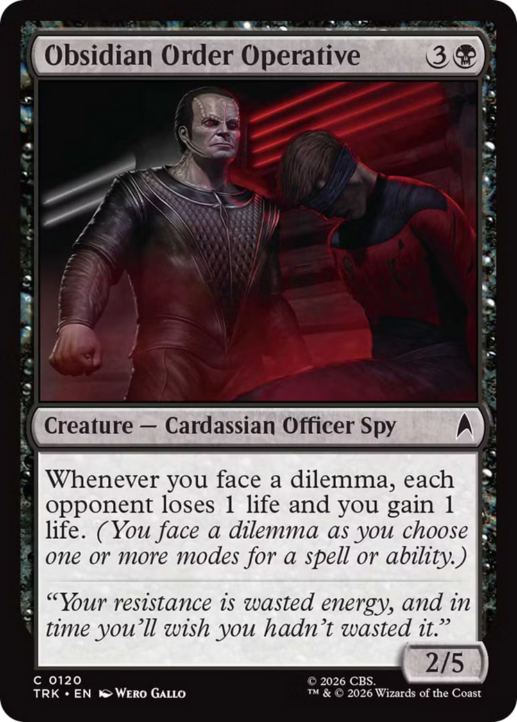Obsidian Order Operative [Star Trek] | Gate City Games LLC