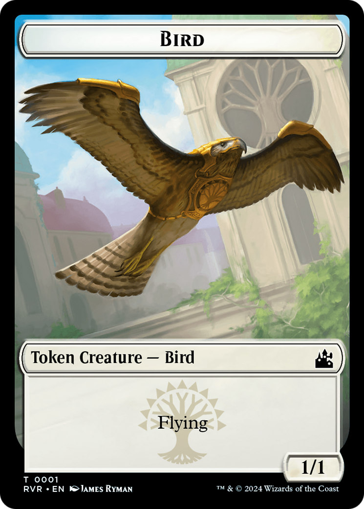 Bird // Emblem - Domri Rade Double-Sided Token [Ravnica Remastered Tokens] | Gate City Games LLC
