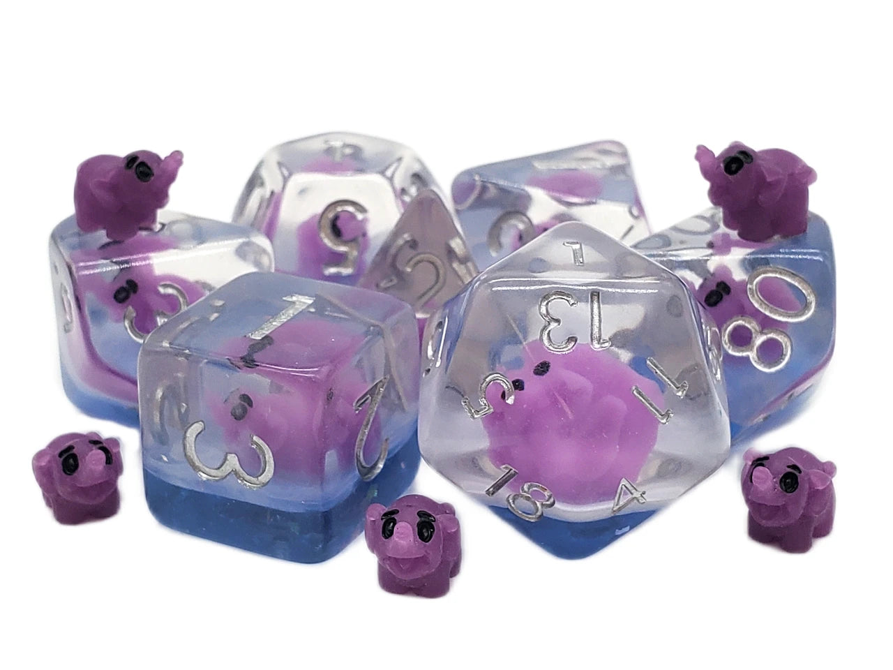 Old School Dice - 7 Piece DnD RPG Dice Set | Gate City Games LLC