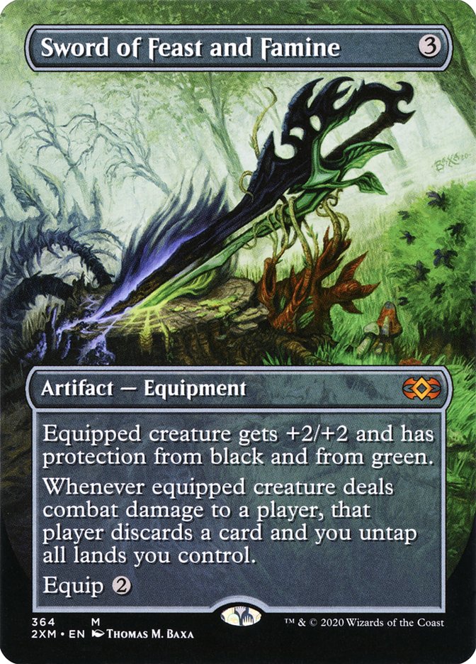 Sword of Feast and Famine (Toppers) [Double Masters] | Gate City Games LLC