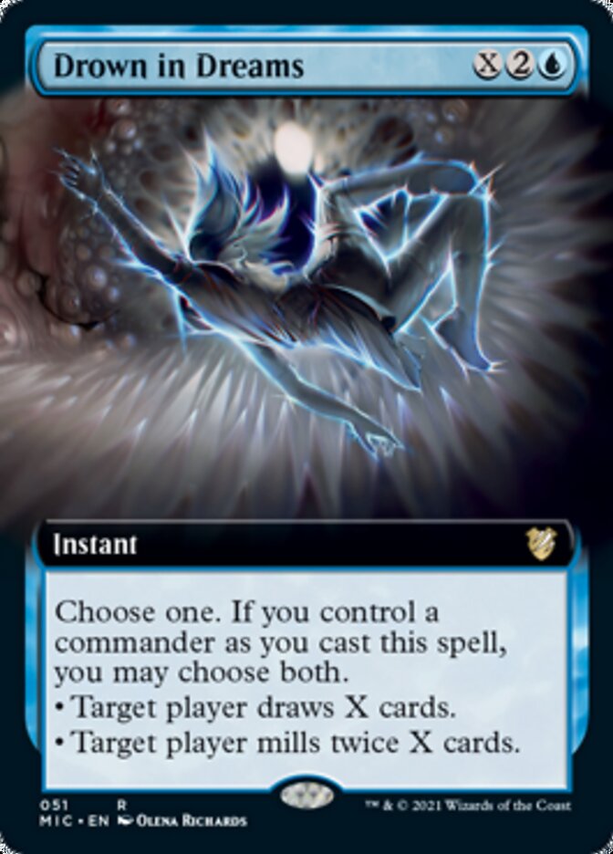 Drown in Dreams (Extended Art) [Innistrad: Midnight Hunt Commander] | Gate City Games LLC