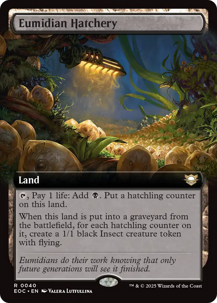 Eumidian Hatchery (Extended Art) [Edge of Eternities Commander] | Gate City Games LLC